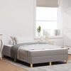 vidaXL Boxspringbett mit Matratze Taupe 120 x 190 cm Stoff