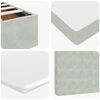 vidaXL Ottoman-Bett mit Matratze Hellgrau 160x200 cm Samt