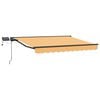 vidaXL Manueller Markisenrahmen mit LEDs Sand 5 x 3 m