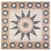 vidaXL Mosaikfliesen Bl&uuml;tenmuster Mehrfarbig 120 x 120 cm Marmor