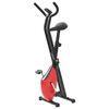 vidaXL Heimtrainer X-Bike Gurtwiderstand Rot
