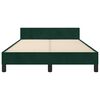 vidaXL Bettgestell ohne Matratze Dunkelgr&uuml;n 120x200 cm Samt