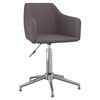 vidaXL Esszimmerst&uuml;hle 4 Stk. Drehbar Taupe Stoff