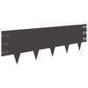 vidaXL Raseneinfassung 10 Stk. 100 x 30 cm Stahl Schwarz