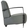 vidaXL Sessel Grau Echtleder