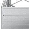 vidaXL Garten-Hochbeet 320x80x77 cm Verzinkter Stahl Silber