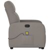 vidaXL Massagesessel mit Aufstehhilfe Taupe Stoff
