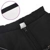 vidaXL Hundemantel mit Geschirr Schwarz L48 Fleece und Polyester