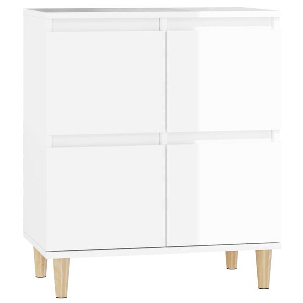vidaXL Sideboard Hochglanz-Wei&szlig; 60x35x70 cm Holzwerkstoff
