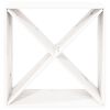 vidaXL Weinregal Weiß 62x25x62 cm Massivholz Kiefer
