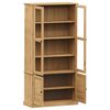 vidaXL Vitrine VIGO 85x35x170 cm Massivholz Kiefer