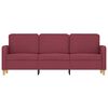 vidaXL 3-Sitzer-Sofa Weinrot 180 cm Stoff