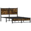 vidaXL Metallbett ohne Matratze R&auml;uchereiche 120x190 cm