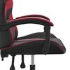 vidaXL Gaming-Stuhl Schwarz und Weinrot Kunstleder