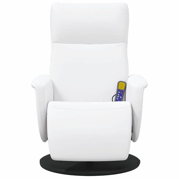 vidaXL Massage Relaxsessel Wei&szlig; 71 x 90 x 105 cm Kunstleder
