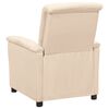vidaXL Relaxsessel Creme Stoff