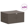 vidaXL Aufbewahrungsbox 24 pcs Grau 43 x 34 x 23 cm Vliesstoff