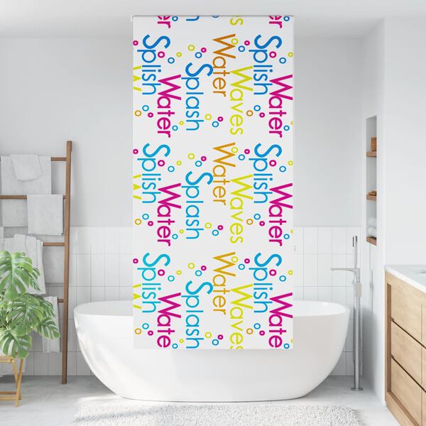 vidaXL Duschrollo 100x240 cm Stoffbreite 96 cm
