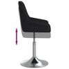 vidaXL Barhocker Schwarz Stoff