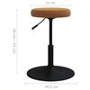 vidaXL Massagehocker Samt Braun