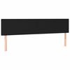 vidaXL Ottoman-Bett mit Matratzen Schwarz 160x200 cm Stoff
