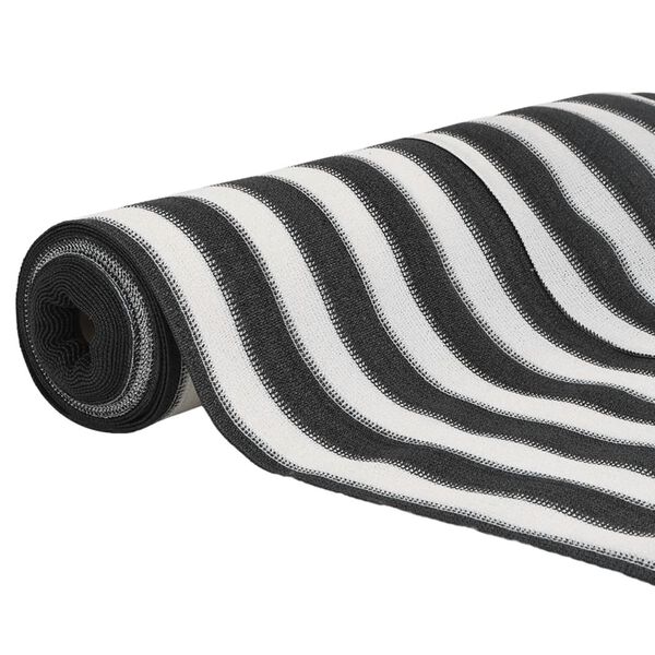 vidaXL Zaunblende Anthrazit und Wei&szlig; 1,5x50 m HDPE 75 g/m&sup2;