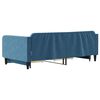 vidaXL Tagesbett Ausziehbar mit Schubladen Blau 100x200 cm Samt