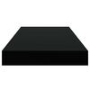 vidaXL Schweberegale 4 Stk. Schwarz 50x23x3,8 cm MDF