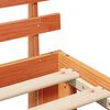 vidaXL Bettrahmen Wachsbraun 90 x 200 cm Massives Kiefernholz