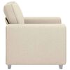 vidaXL Sofa Beige 100 x 77 x 82 cm Leinenmischgewebe