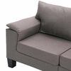 vidaXL Sofa Taupe 3-Sitzer Stoff