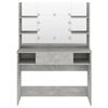 vidaXL Schminktisch mit LED-Beleuchtung 100x40x135 cm MDF Betongrau
