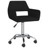vidaXL Esszimmerst&uuml;hle 6 Stk. Drehbar Schwarz Stoff