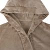 vidaXL Bademantel Hoodie Kamel XL Flanell