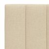 vidaXL Bett mit Matratze "Hanko" Creme 180x200 cm Stoff