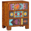 vidaXL Sideboard Mehrfarbig 50x35x60 cm Massivholz Akazie