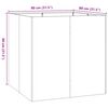 vidaXL Pflanzk&uuml;bel Rostig 80x80x80 cm Wetterfester Stahl