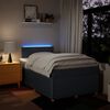 vidaXL Boxspringbett mit Matratze Blau 120x200 cm Stoff