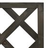 vidaXL Eck-Spalier mit Pflanzkasten Grau 40x40x150cm Tannenholz
