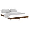 vidaXL Bettgestell ohne Matratze R&auml;uchereiche 150x200 cm Holzwerkstoff