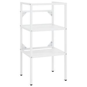 vidaXL Badezimmer Waschtischgestell Wei&szlig; 40x38x83 cm Eisen