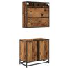 vidaXL Badezimmerm&ouml;bel-Set mit Schubladen 2 pcs Altholz Holzwerkstoff