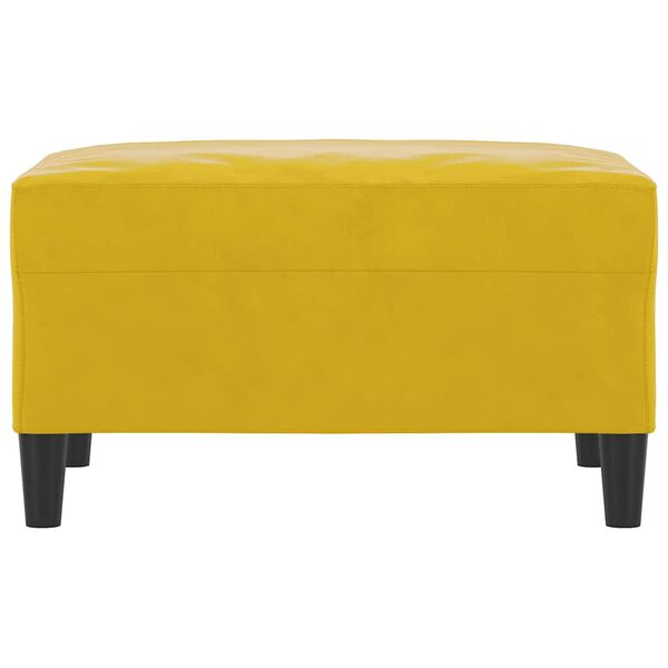 vidaXL Fu&szlig;hocker Gelb 70x55x41 cm Samt