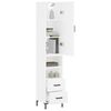 vidaXL Highboard Wei&szlig; 34,5x34x180 cm Holzwerkstoff