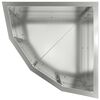 vidaXL Eckpflanzer Silber 30 x 30 x 35 cm Verzinkter Stahl