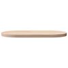 vidaXL Tischplatte 90x45x2,5 cm Massivholz Kiefer Oval