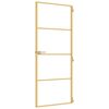vidaXL Innent&uuml;r Schlank Golden 83x201,5 cm Hartglas und Aluminium