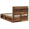 vidaXL Bettrahmen Altholz 120 x 190 cm Massives Kiefernholz