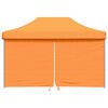 vidaXL Partyzelt Faltbar Pop-Up mit 4 Seitenteilen Orange
