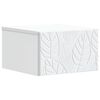 vidaXL Wandmontierter Beistelltisch Wei&szlig; 34,5 x 33 x 20 cm